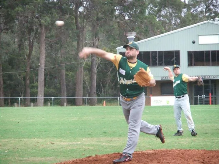 Mark Warming Up On The Mound